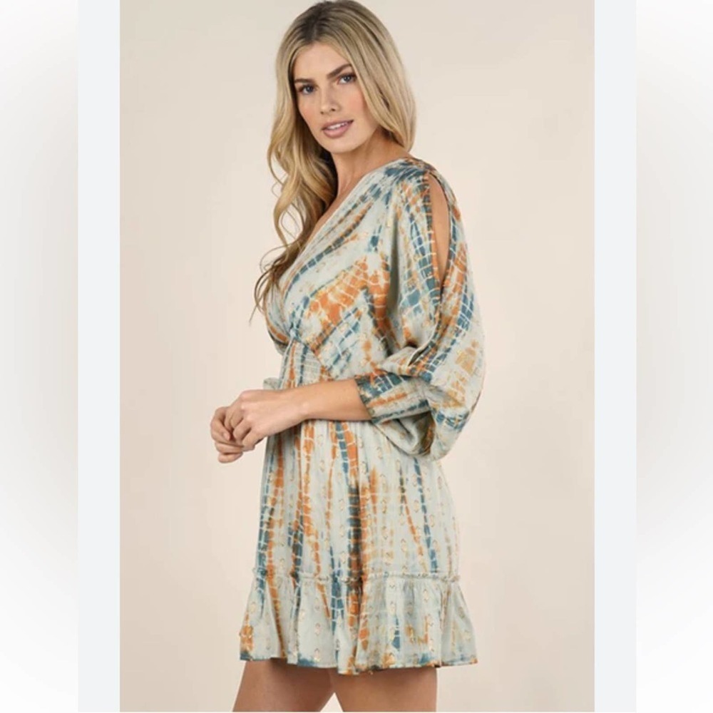 LOVESTITCH ~ Meet Me In Bali Tie-Dye Mini Dress ~ Size Small